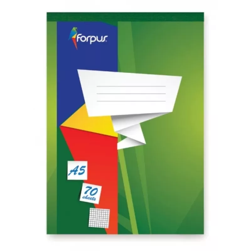 Märkmik, eemaldatavad lehed, Forpus, A5/70, ruuduline 0723-002