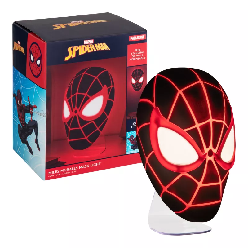 Lauavalgusti Paladone Mask Light PP14323SPMVN Spiderman Miles Morales – tegelaskujuline öölamp