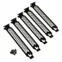 PCI-pilude katted 5-pakendis mustad Kolink KL-PCIE-5 — metallist tühjendusplaadid laienduspesadele
