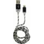 LC-POWER Kaabel USB-Lightning-1M-8 1m must/hõbe, USB A Lightninguga (LC-C-USB-LIGHTNING-1M-8)