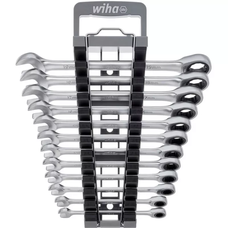 Rõngasvõtmete komplekt Wiha 44665 — 13 tk, meetriline 8–19 mm