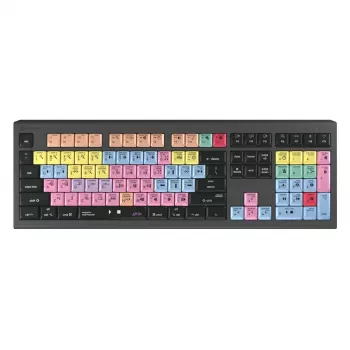 Logickeyboard ASTRA 2 klaviatuur USB AZERTY Inglise Must Täissuuruses 104 klahvi