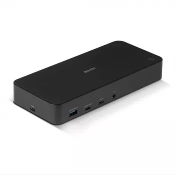 Lindy DST-Pro Universal, USB-C ja A-tüüpi hübriidne sülearvuti dokkimisjaam - 4K HDMI, 2x4K (DP või HDMI)