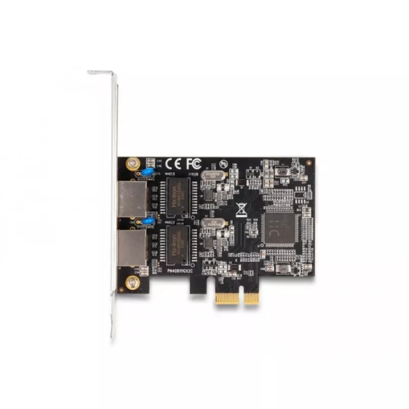 Delock PCI Express x1 kaart 2 x RJ45 Gigabit LAN RTL8111 (88615)