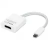USB-adapter, USB-C-pistik > DisplayPort-pesa (valge, 11 cm)