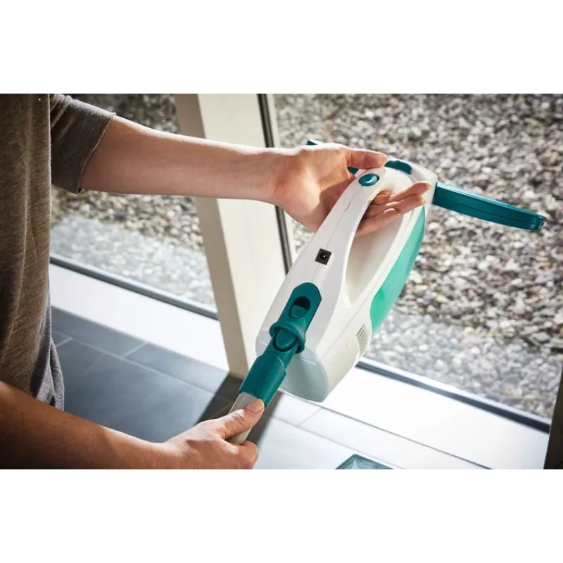 Leifheit Window Vacuum Glass Cleaner Dry&Clean with Handle & Wiping Brush 51003