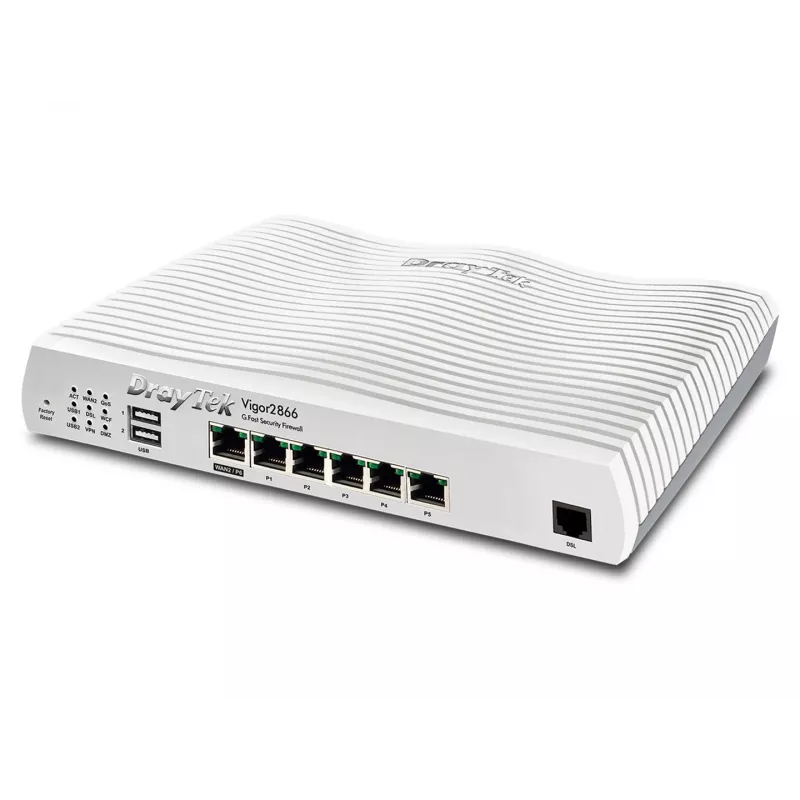 Ruuter DrayTek Vigor 2866 Gfast Modem-Tulemüür