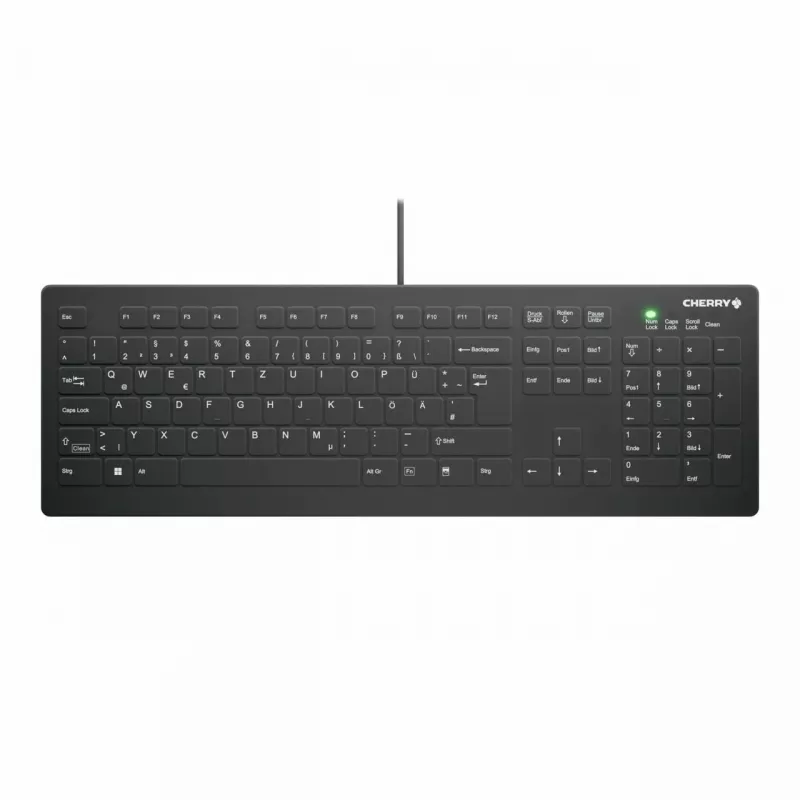 Meditsiiniline klaviatuur CHERRY AK-C8112 USB QWERTZ Saksa Must 105 klahvi