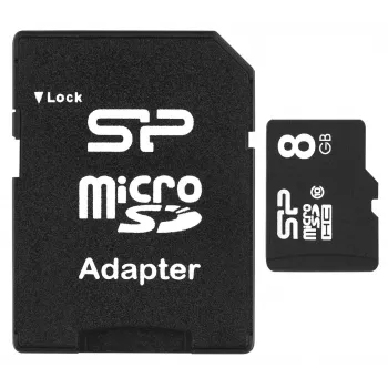 Silicon Power SP008GBSTH010V10SP mälukaart 8 GB MicroSDHC Class 10