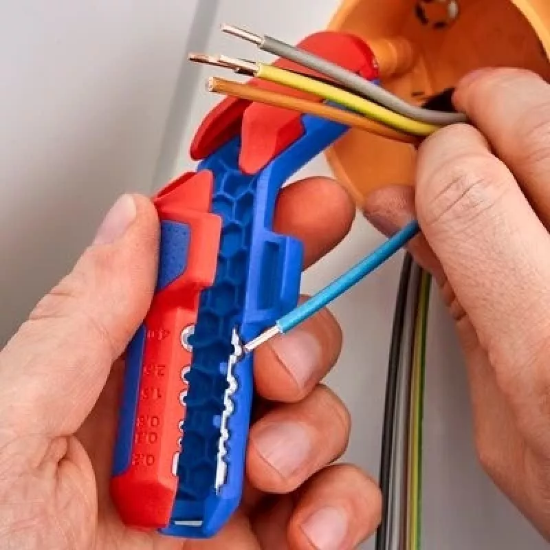 Eemaldustööriist Knipex ErgoStrip PV 16 95 03 PV-kaablitele, reguleeritav tõkis, ergonoomiline käepide