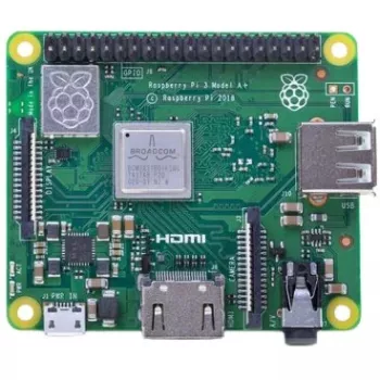 Raspberry Pi 3 Model A+ - Üheplaadiarvuti - Broadcom BCM2837B0 / 1,4 GHz - RAM 512MB - 802,11a/b/g/n/ac, Bluetooth 4,2 (Raspberry Pi 3 Model A+)