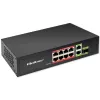 Etherneti kommutaator QOLTEC 52297 PoE RJ45 koos PoE üleslingi ja SFP-pordiga