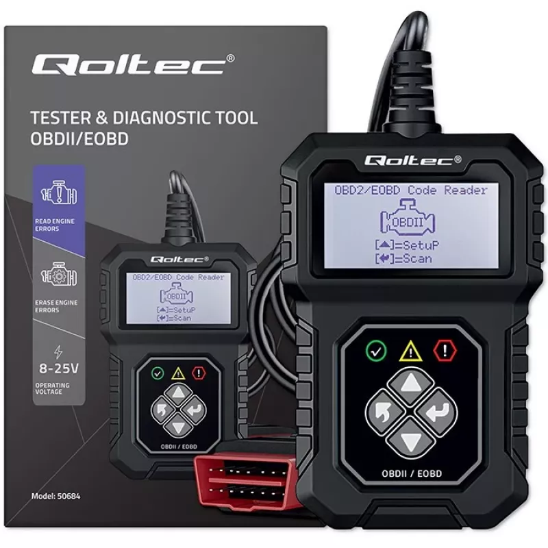 OBDII diagnostester QOLTEC ProLine (mudel 50684)