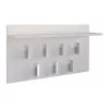 Rõivaste riidepuu Top e shop WIESZAK 2F BIEL MAT, puitlaastplaadist, 7 konksu, 700x200x400 mm