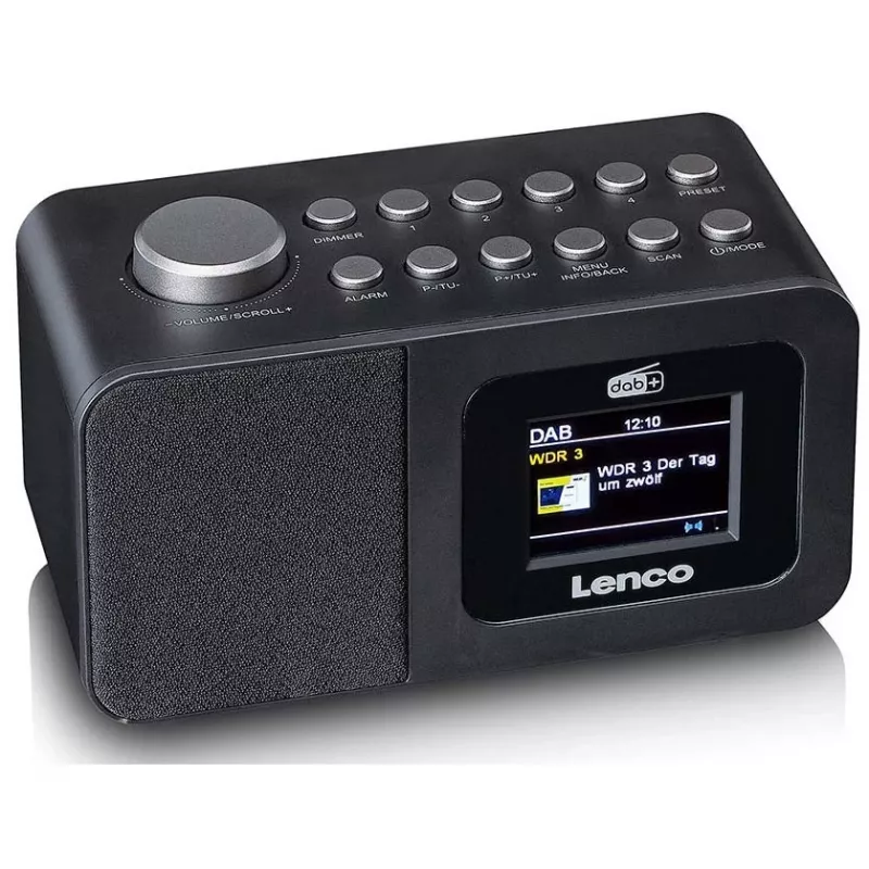Lauaraadio Lenco CR-625BK — FM/AM-vastuvõtja Bluetoothiga, must