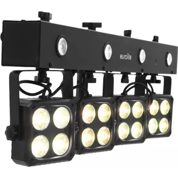 EUROLITE Akku KLS-180 180W RGB LED PAR valgustussüsteem, akutoitega PAR seade, laetav