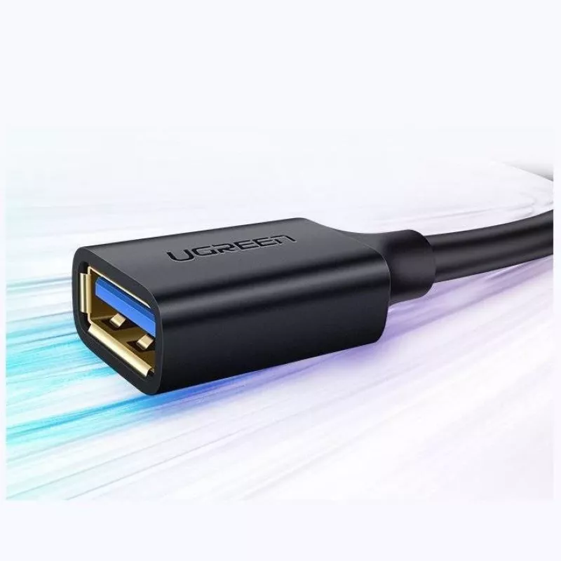 Ugreen pikenduskaabli adapter USB 3.0 (emane) kuni USB 3.0 (isane) 2 m (must)