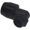 Alphacool HF sissekeeratav liitmik TPV Metal - 90° pööratav 12,7/7,6 mm - must (17455)