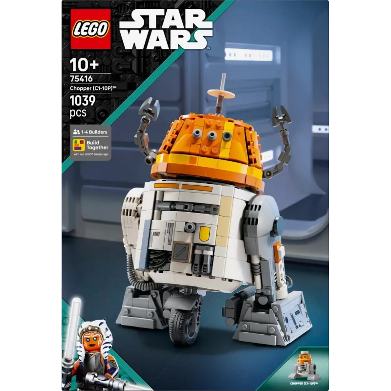 Ehituskomplekt LEGO Star Wars Chopper C1-10P Astromech Droid mudel 75416, 1039 tükki, vanus 10+, kõrgus 220 mm