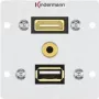 Pistikupesa HDMI + USB A + 3,5 mm Kindermann 7444000547