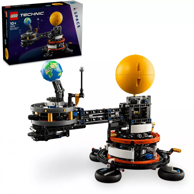 LEGO Technic Maa ja Kuu orbiidil kosmose mänguasjad lastele alates 10. eluaastast, päikesesüsteemi ehitusmänguasi planeetidega