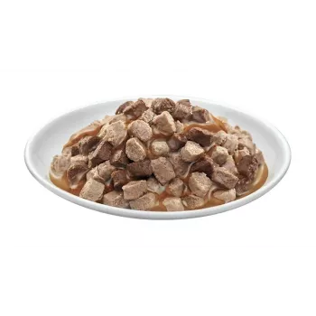 PREVITAL Kassitoit Megaboks lambaliha, veiseliha, küüliku ja kanaga kastmes - märg kassitoit - 24 x 100g