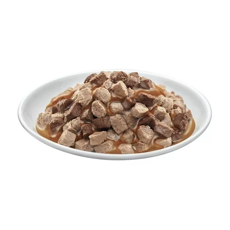 PREVITAL Kassitoit Megaboks lambaliha, veiseliha, küüliku ja kanaga kastmes - märg kassitoit - 24 x 100g