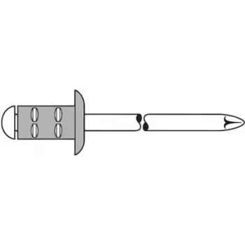 Blindneet GESIPA PG Al/A2 4x10 mm RAL9010 valge pakendis 500