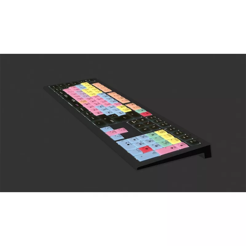 Logickeyboard ASTRA 2 USB QWERTY klaviatuur must täissuuruses 104 klahvi
