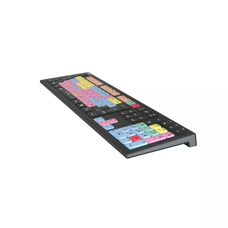 Logickeyboard ASTRA 2 USB QWERTZ klaviatuur must täissuuruses 108 klahvi