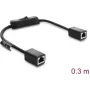 DELOCK RJ45-kaabel Cat.6 F/UTP 0,3 m võrgulülitiga, sinisest sinisesse
