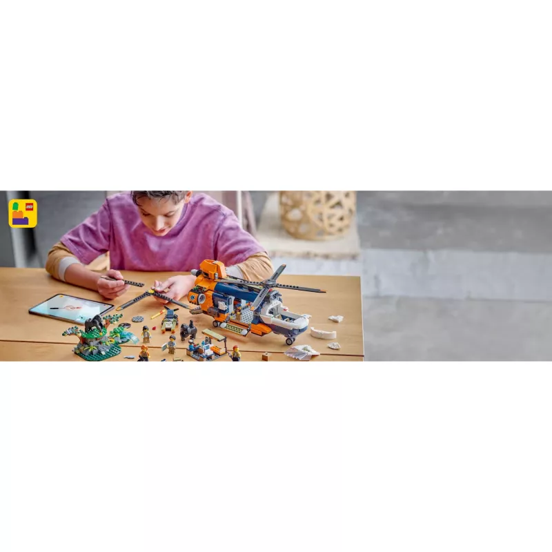 LEGO City 60437 Džungliuurija helikopter baaslaagris