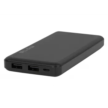 Kaasaskantav akupank BLOW PB10A 10000mAh polümeerakuga, 2x USB-A väljundit, 22,5W koguvõimsus, Micro‑USB sisend, must