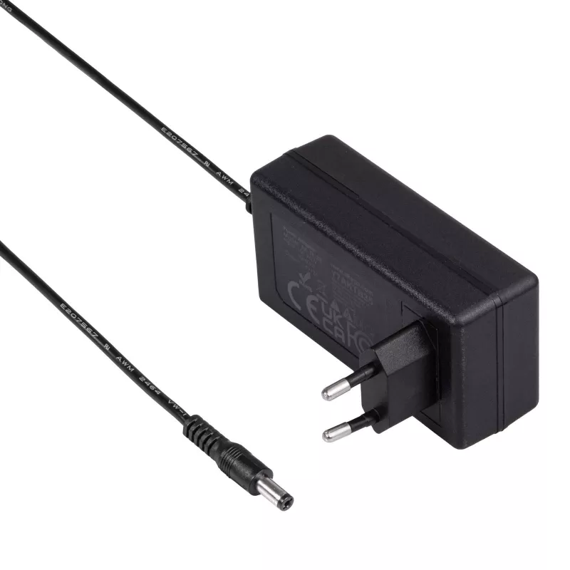 Akyga AK-TB-35 universaalne toiteadapter, 24 V, 2 A, 48 W, 5,5 x 2,1 mm, 1 m