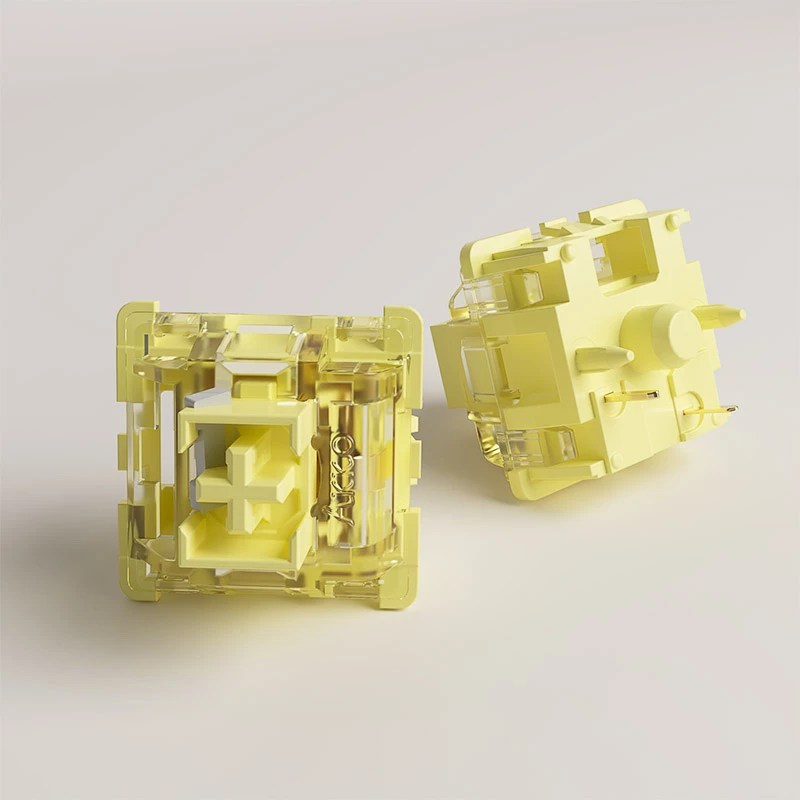 AKKO V3 Pro Cream Yellow mehaanilised lülitid, 5-viiguline, lineaarne, 50 g, 45 tk