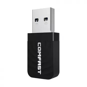 WiFi USB-adapter Comfast CF-812AC — Kaheribaline 2,4 GHz / 5 GHz, kuni 1300 Mbit/s