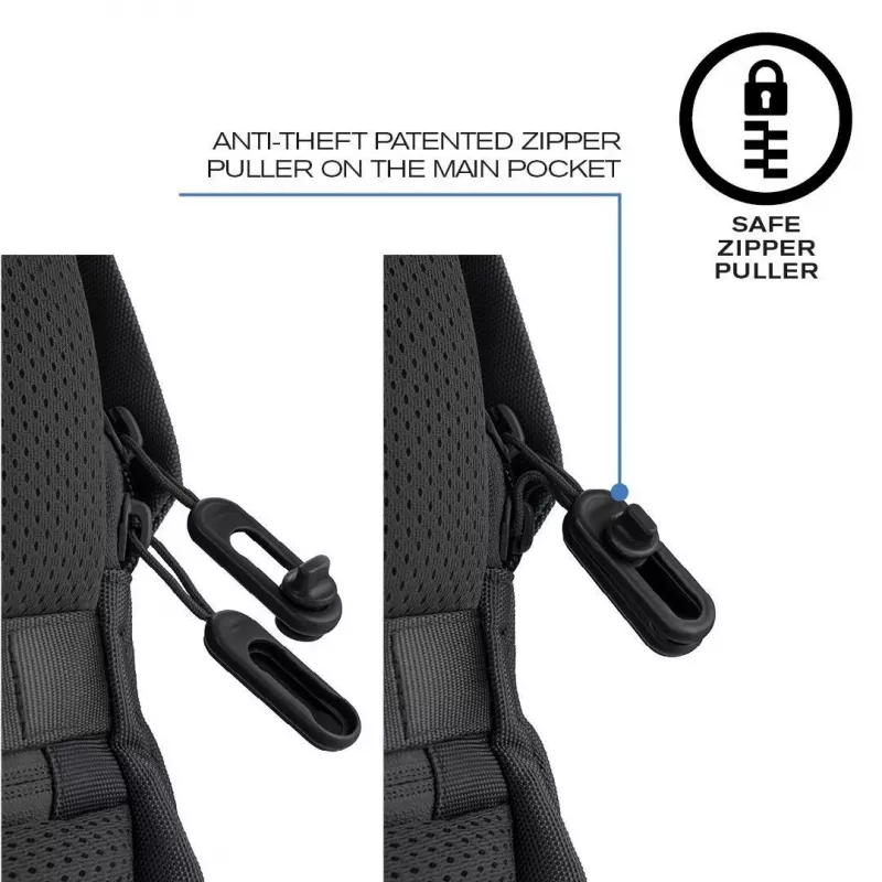 Vaba aja seljakott XDDESIGN Bobby Soft 15,6-tollise sülearvuti sektsiooniga, 16 L, PET, must