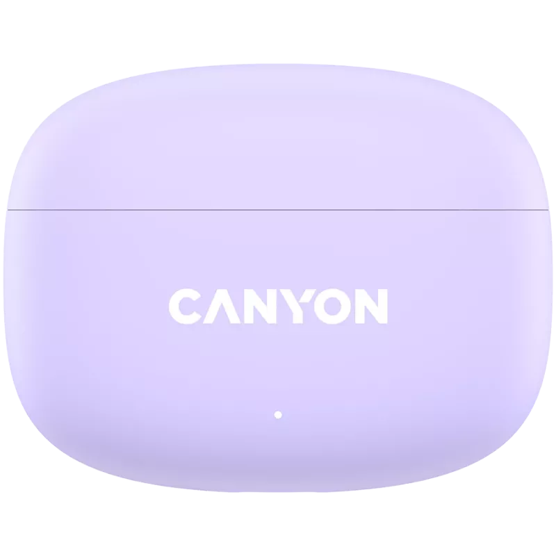Canyon TWS-9 CNS-TWS9P Kõrvaklapid – Tõeliselt juhtmevabad – Bluetooth 5.4 – In-Ear – 6h + 30h tööaeg – USB-C laadimiskarp – Puutetundlik juhtimine – lilla