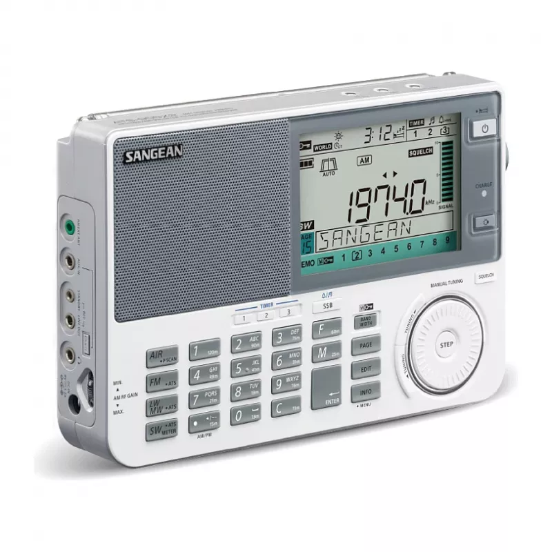 Kaasaskantav raadio Sangean ATS-909 X2 — valge — AM FM SW digitaalne häälestus
