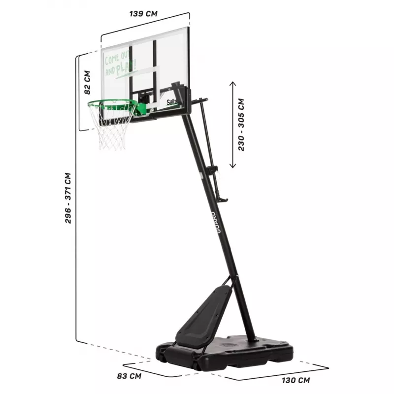 Korvirõnga alus Salta Guard 138 x (296–371) x 240 cm, mudel 5134