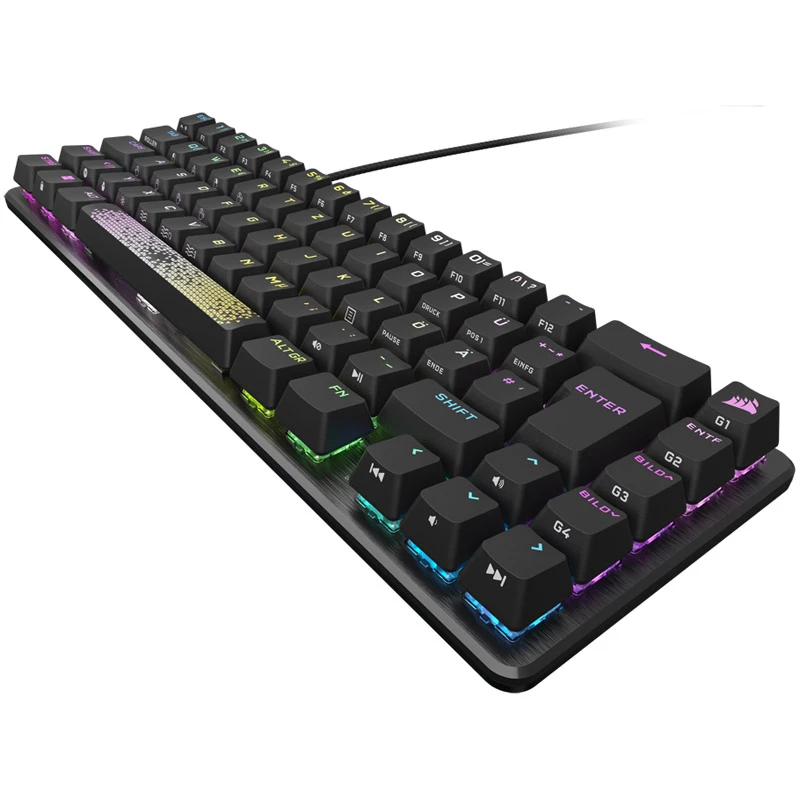 Corsair K65 PRO MINI klaviatuur mängimiseks, USB, QWERTZ, saksa, must