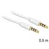 3,5 mm helikaabel DeLOCK 83439 0,5 m valge
