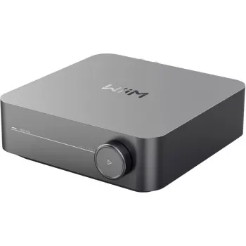 Stereo voogedastusvõimendi WiiM Amp Pro tumehall — Wi‑Fi, Bluetooth 5.3, AirPlay 2, Spotify Connect, HDMI ARC, optiline sisend, subwooferi väljund