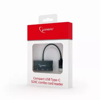 Kaardilugeja USB-C SDXC/kombo/must