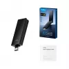 USB Type-A Wi‑Fi 6E adapter Cudy WU5400, kaheribaline 2x2, 2402 Mbit/s, must