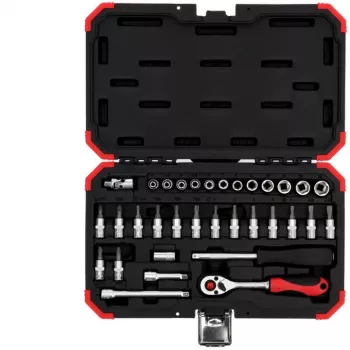 Pistikupesakomplekt Gedore R49003033 1/4 tolli meetermõõdustik