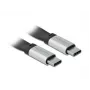 USB-kaabel DeLOCK 85926 USB 3.2 Gen 2 0,22 m USB C Must Hõbedane