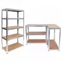 Topeshop hoiuriiul G9030 aialeriistade hoiuriiul, vabalt seisev, tsingitud teras, MDF