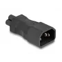 DeLOCK võrguadapter IEC 60320 C14 pistikupesale C5, 2,5 A, sirge, must