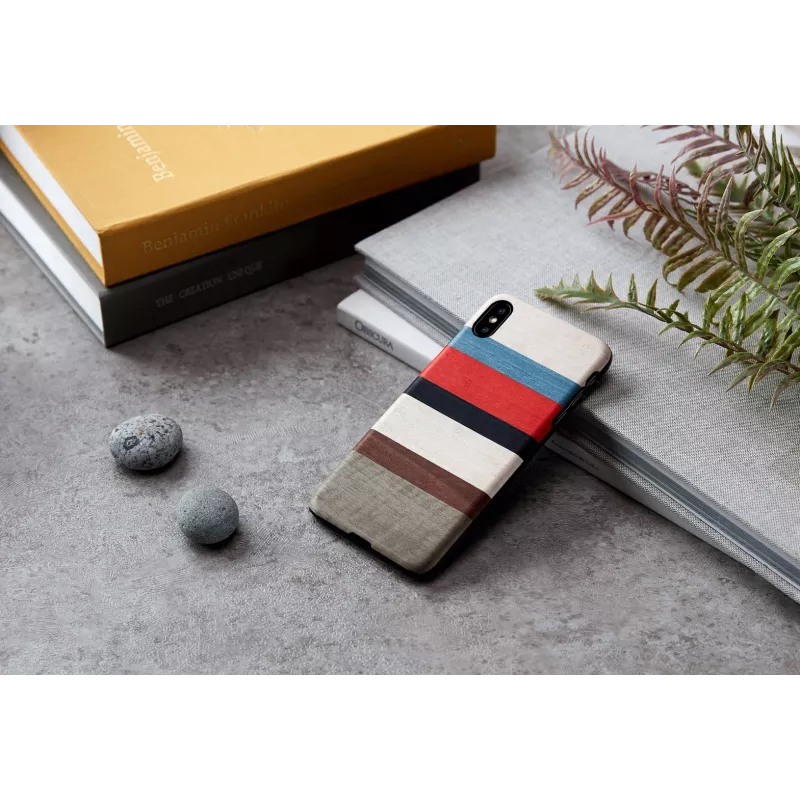Nutitelefoni ümbris man and wood iPhone X/XS jaoks — Corallina Valge